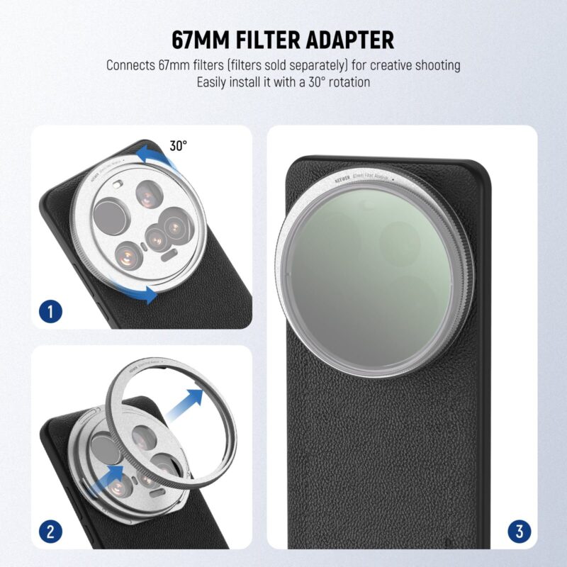 Neewer pa101 phone case for xiaomi 15 ultra เคสกล้องมืออาชีพพร้อมขาตั้งเลนส์และฟิลเตอร์ 4