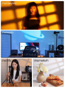 Ulanzi lm01 photography flashlight ไฟแฟลชไลท์ ไฟฉายถ่ายภาพระดับมืออาชีพ 10w พร้อม gobo 20 แบบ และแสง rgb 4 โทน (5)