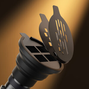 Ulanzi lm01 photography flashlight ไฟแฟลชไลท์ถ่ายภาพระดับมืออาชีพ 10w พร้อม 20 gobo และแสง rgb 4 โทน (10)