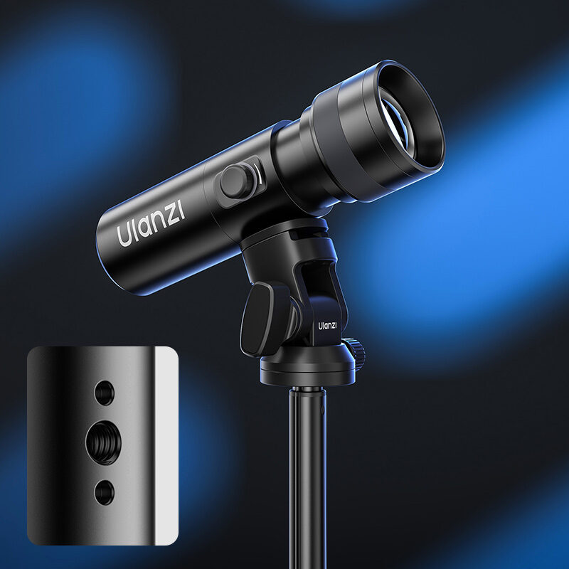 Ulanzi lm01 photography flashlight ไฟแฟลชไลท์ถ่ายภาพระดับมืออาชีพ 10w พร้อม 20 gobo และแสง rgb 4 โทน (18)