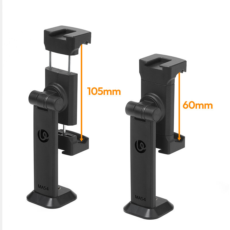 Ulanzi ma54 uka phone holder ที่จับมือถือแบบหมุนได้ 360° พร้อม dual cold shoe mount (6)