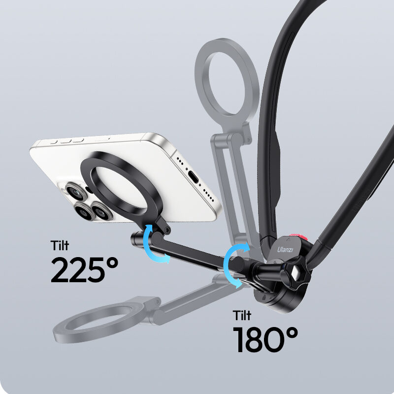 Ulanzi mg14 magnetic neck mount for phones ขาตั้งคล้องคอแม่เหล็กสำหรับสมาร์ทโฟน ถ่ายภาพ pov แฮ (15)