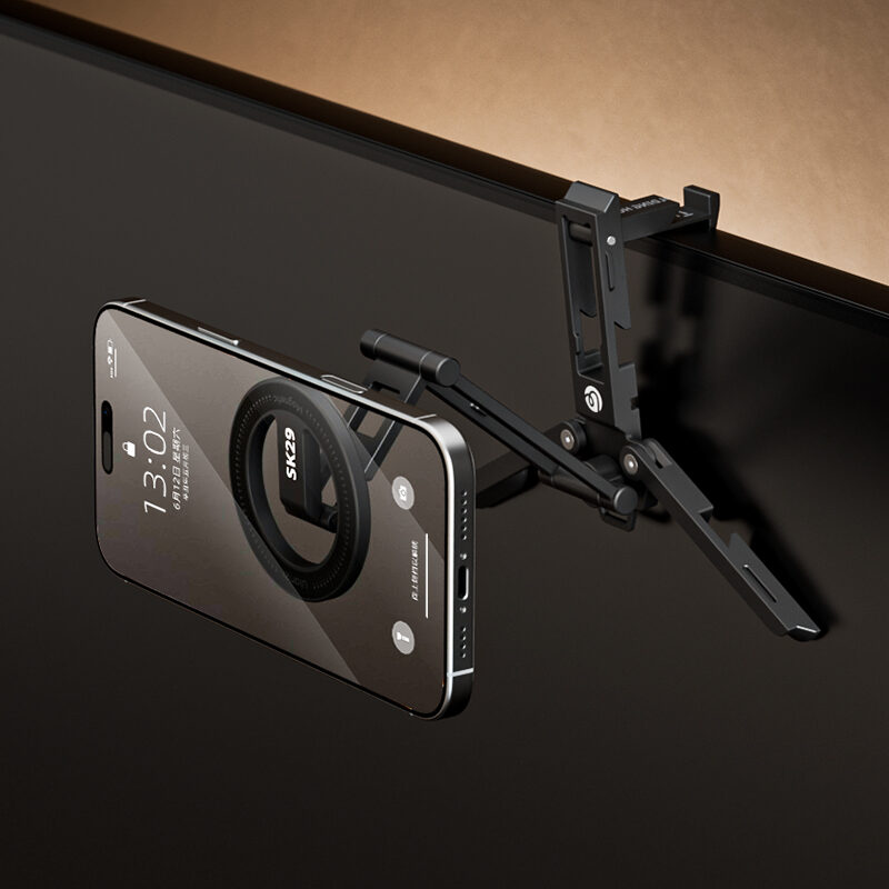 Ulanzi sk29 foldable phone stand ที่ตั้งโทรศัพท์พับได้เอนกประสงค์ 5 โหมด แม่เหล็กคลิป ขาตั้งiphone 9