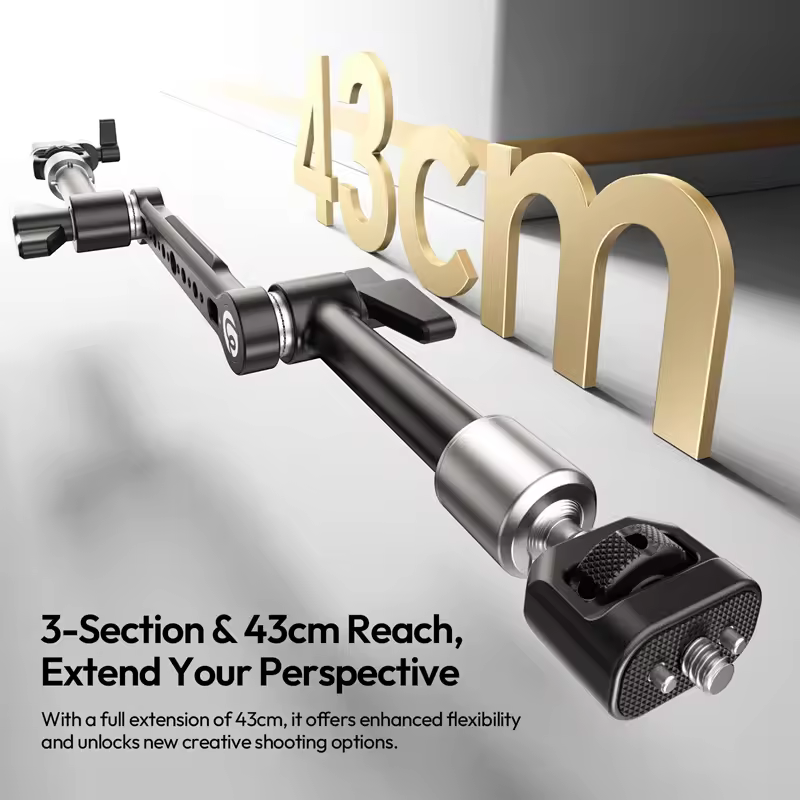 Ulanzi TA10 3-Section Magic Articulating Arm แขนปรับมุมอเนกประสงค์ 3 ท่อน รองรับน้ำหนัก 2kg (4) Ulanzi ta10 3 section magic articulating arm แขนปรับมุมอเนกประสงค์ 3 ท่อน รองรับน้ำหนัก 2kg (4)