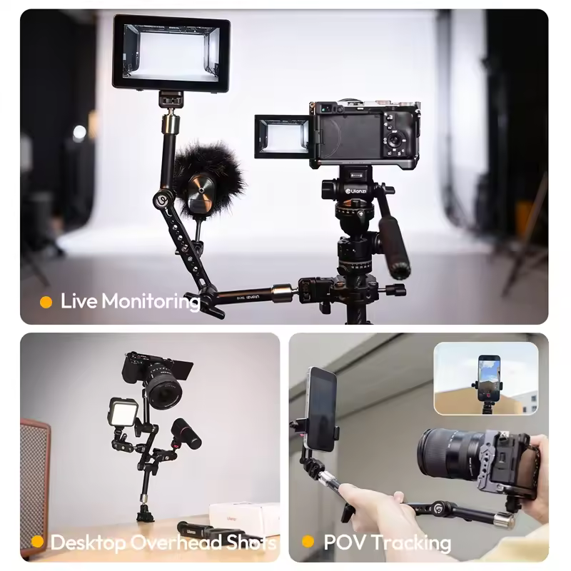 Ulanzi TA10 3-Section Magic Articulating Arm แขนปรับมุมอเนกประสงค์ 3 ท่อน รองรับน้ำหนัก 2kg (5) Ulanzi ta10 3 section magic articulating arm แขนปรับมุมอเนกประสงค์ 3 ท่อน รองรับน้ำหนัก 2kg (5)
