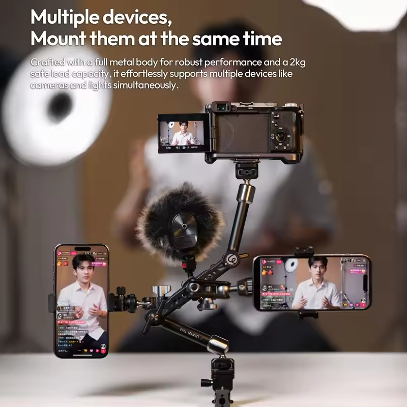 Ulanzi TA10 3-Section Magic Articulating Arm แขนปรับมุมอเนกประสงค์ 3 ท่อน รองรับน้ำหนัก 2kg (6) Ulanzi ta10 3 section magic articulating arm แขนปรับมุมอเนกประสงค์ 3 ท่อน รองรับน้ำหนัก 2kg (6)