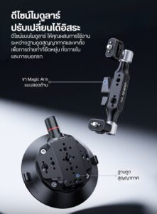 Ulanzi tb15 suction cup mount ขาตั้งกล้อง แบบสูญญากาศ ขาตั้งกล้องติดรถ (15)