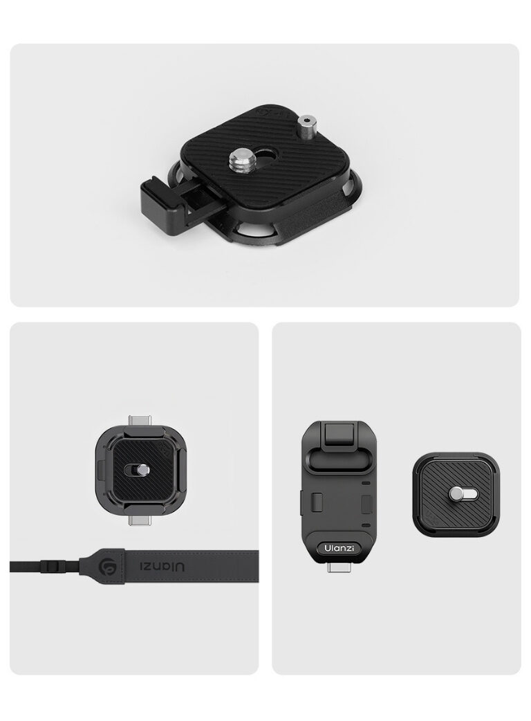 Ulanzi uka10 cable clamp quick release plate เพลทปลดเร็ว พร้อมระบบจัดการสายเคเบิล ขาตั้งกล้อง (8)