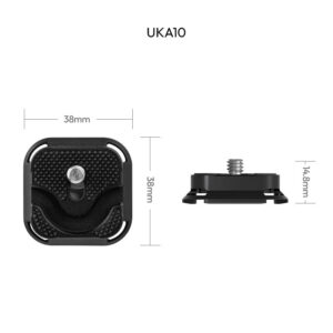 Ulanzi uka10 cable clamp quick release plate แผ่นควิกรีลีสพร้อมระบบจัดการสายเคเบิล (16)