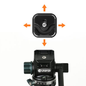 Ulanzi uka10 cable clamp quick release plate แผ่นควิกรีลีสพร้อมระบบจัดการสายเคเบิล (6)