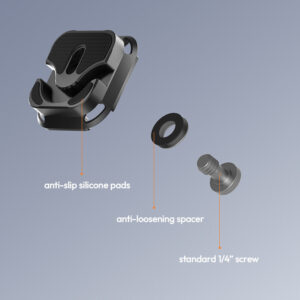 Ulanzi uka10 cable clamp quick release plate แผ่นควิกรีลีสพร้อมระบบจัดการสายเคเบิล (8)